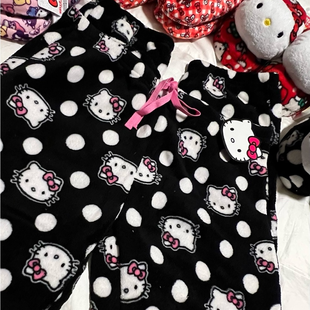 NWT | Hello Kitty Fleece PJ Pants (black)